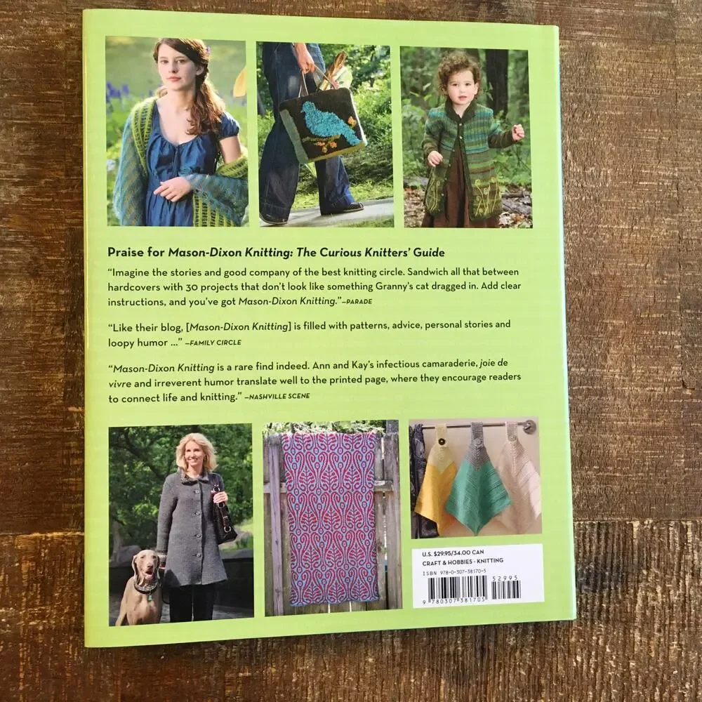 Mason Dixon Knitting Outside the Lines Pattern Techniques Hardcover Book Crafty